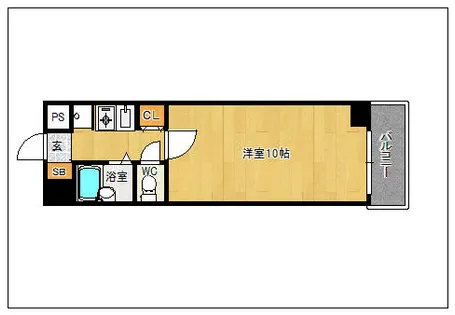ピュアシティ南山荘通り【407号室】の間取り