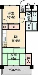 西陣レジデンス【2階】の間取り