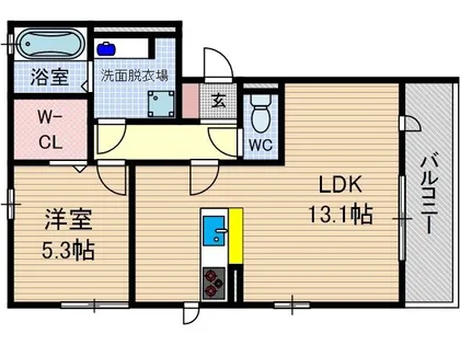 オリオン【1階】の間取り