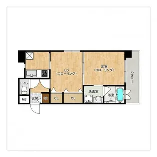 エンクレスト薬院II【6階】の間取り