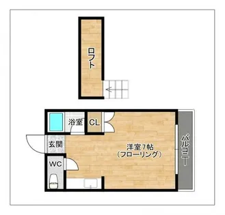 サンコーポ新宮【206号室】の間取り