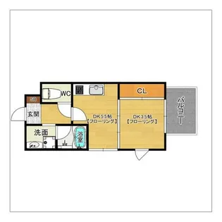 ヴィラージュ天神【1001号室】の間取り