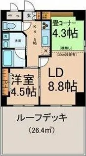 カーサビアンカ黒川【3階】の間取り