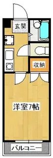 ゼファー笠松【204号室】の間取り