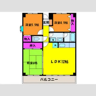 アーク八品【2階】の間取り