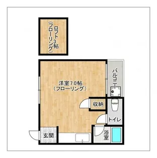 ラフォーレ春日【205号室】の間取り