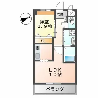 Calm ハナ【2階】の間取り