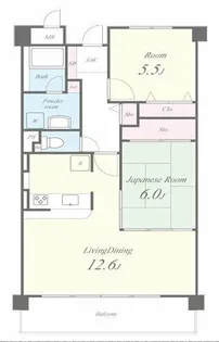 フェリーチェ加美【1階】の間取り