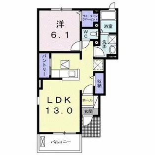 キーファー ムルデ Ⅱ【1階】の間取り