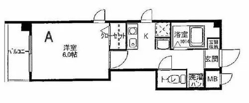 ポレール新石切【2階】の間取り