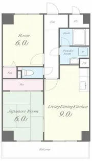 ヴィラシャトー【2階】の間取り
