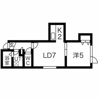アリビオ【201号室】の間取り
