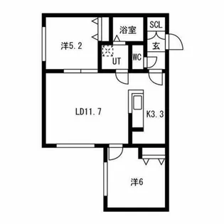 ASK?palaceⅢ(アスク?パレスⅢ)【2階】の間取り