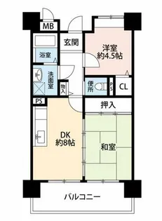 公社賃貸SMALIO 東長居【2-704号室】の間取り