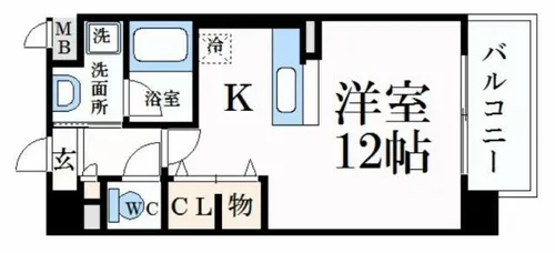 ベルメゾン・エグレット【1階】の間取り