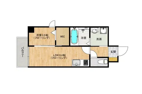LIFEFIELD諸岡II【110号室】の間取り