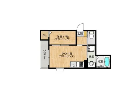 ソラナ博多【3階】の間取り