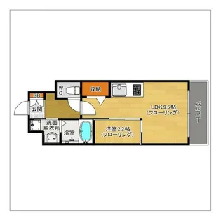 ライフプラン赤坂【401号室】の間取り