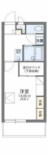 レオパレススカーレット【305号室】の間取り