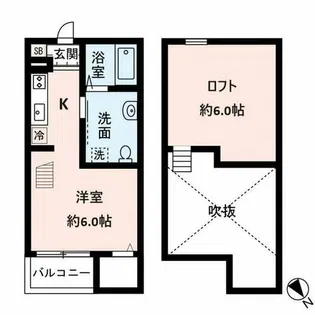 fleur堺(フルールサカイ)【205号室】の間取り