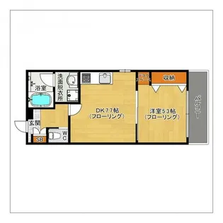 クローブ天神【401号室】の間取り