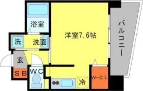 ウィスタリア京橋【8階】の間取り