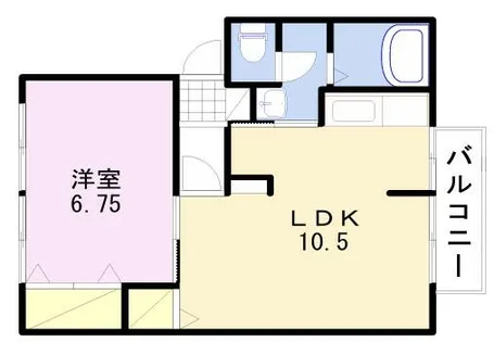 アーバン御国野【108号室】の間取り