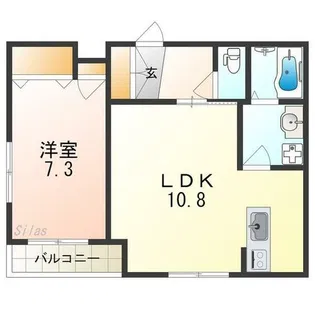 フィアスコート南向陽町【1階】の間取り