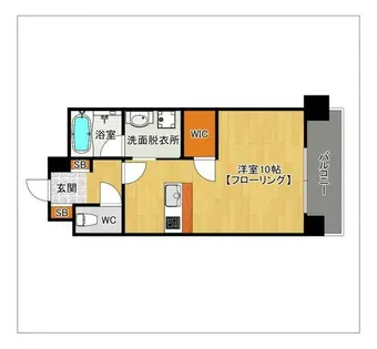 iN SHAPE 港【901号室】の間取り