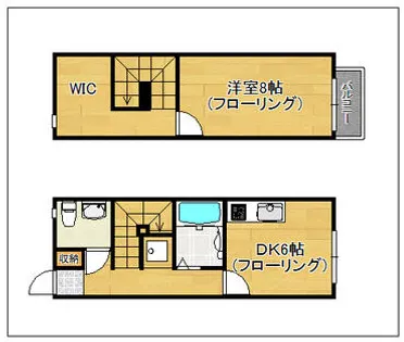 ベルパイン【B108号室】の間取り