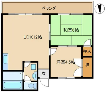 プチメゾンヒルマ【3階】の間取り