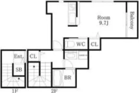 Casa Pino Bug【2階】の間取り