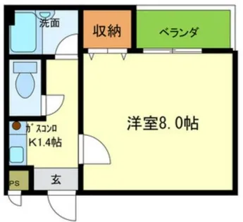 大阪府大阪市港区市岡元町2丁目【マンション】の間取り