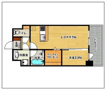 さくら館 Ootemon【504号室】の間取り