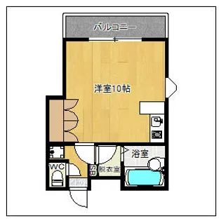 OH bld NO.5 (旧スカイガーデン博多)【810号室】の間取り