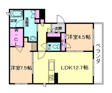 Maison de serenite【101号室】の間取り