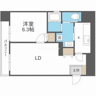 RIDGE北堀江【2階】の間取り