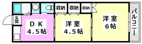 むつみマンション【3階】の間取り