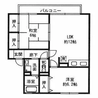 大阪府堺市中区土塔町【アパート】の間取り
