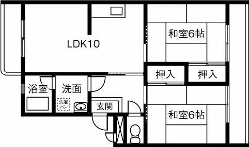 ニューシーズ宮地【402号室】の間取り