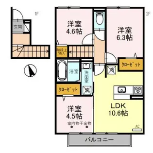 T-room【203号室】の間取り