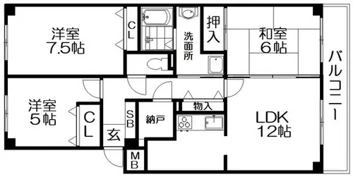 Familia朝日丘【1階】の間取り