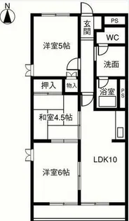 サンハイツすぎやま【3階】の間取り