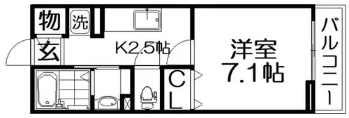 ウエストビレッジⅡ【2階】の間取り