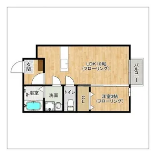 モナリエ デライト【205号室】の間取り