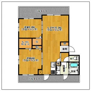 ルベルムII【3階】の間取り
