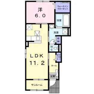 アーバンハイツA【A101号室】の間取り