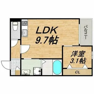 LECOCON大同【2階】の間取り