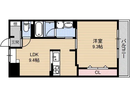 アジュール鳥飼【2階】の間取り