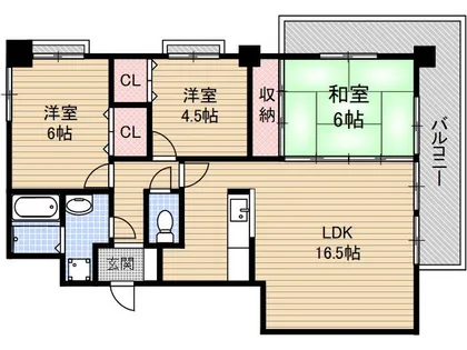 パロス沢良宜【201号室】の間取り